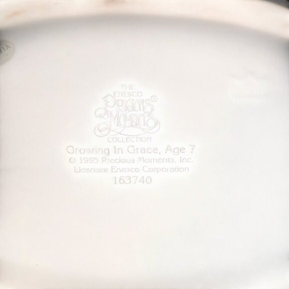1995 enesco precious moments growing in grace, age 7 nurse w kitten 163740 - Picture 10 of 15